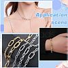 6Pcs 2 Colors Brass Clasps KK-WR0001-79-5