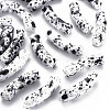 Opaque Spray Painted Acrylic Beads MACR-S372-002F-B04-1