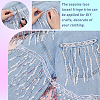 Beading Sequins Polyester Tassel Ribbons SRIB-WH0023-01B-5