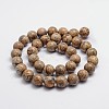 Round Natural Picture Jasper Bead Strands X-G-L419-89-2