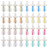 4Sets Transparent Acrylic Pendants FIND-PH0009-57-1