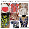 100Pcs 10 Colors Triangle Shape Sew on Rhinestone GLAA-GA0001-59-6