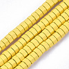 Spray Painted Non-magnetic Synthetic Hematite Beads Strands G-T116-27-24-1