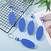 10Pcs Iron Plastic Keychains KEYC-GF0001-27B-4