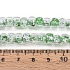 Luminous Handmade Silver Foil Glass Beads Strands FOIL-N029-02B-06-5