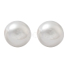 304 Stainless Steel Plastic Imitation Pearl Stud Earrings EJEW-R030-01G-02-4