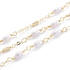 Handmade CCB Plastic Imitation Pearl Beaded Chains CHC-M021-29LG-1