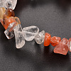Chips Gemstone Beaded Stretch Bracelets BJEW-JB01825-03-2