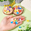 30Pcs 2 Styles Luminous Resin Mushroom Ornament RESI-TA0004-04B-7