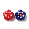 Printed Opaque Acrylic Beads OACR-E009-07B-2