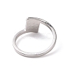 Crystal Rhinestone Square Finger Ring RJEW-D120-14P-3