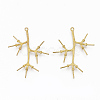 Brass Peg Bails Pendants KK-S349-231-NF-1