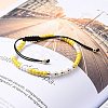 Adjustable Nylon Cord Braided Bead Bracelets BJEW-JB05480-01-5