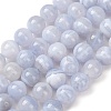 Natural Blue Lace Agate Beads Strands G-F222-30-12mm-01A-2