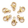 304 Stainless Steel Lobster Claw Clasps X-STAS-H352-01B-G-1