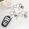 Flat Round Alloy Keychain KEYC-YW00090-01-6