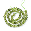 Synthetic Peridot Beads Strands G-S149-35-10mm-3