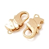 Brass Lobster Claw Clasps KK-CBACC01-03G-3