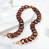 Leopard Print Pattern Acrylic Curb Chain Bag Handles FIND-WH0120-04A-4