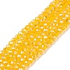 Electroplate Glass Beads Strands EGLA-A044-T2mm-B05-1