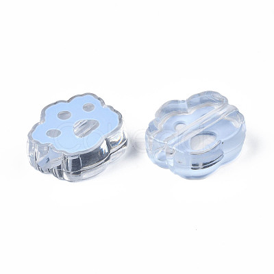 Transparent Acrylic Beads ACRC-S039-06A-1