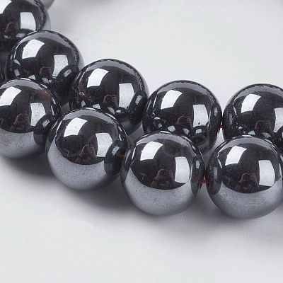 Non-Magnetic Synthetic Hematite Beads G-H1069-1-1