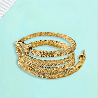 Adjustable Alloy Jet Rhinestone Snake Cuff Choker Necklaces FS-WGFB1C6-01-1