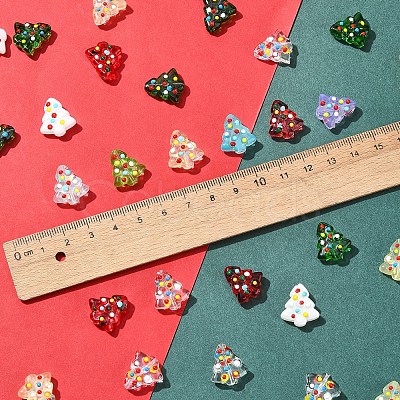6Pcs Handmade Bumpy Glass Beads Strands LAMP-FS0001-16E-1