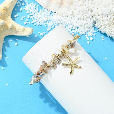 Natural Cultured Freshwater Pearl Beaded Bracelets BJEW-JB13751-1