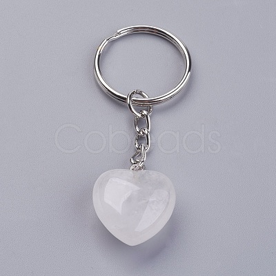 Natural Quartz Crystal Keychain KEYC-F019-02S-1