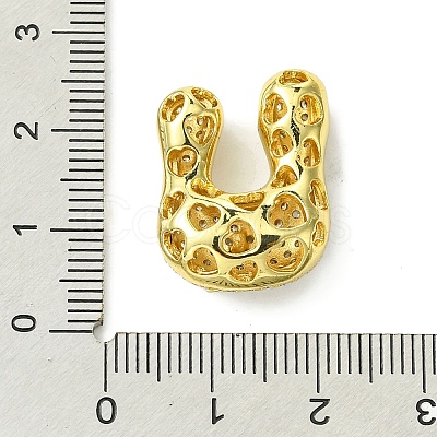 Rack Plating Brass Cubic Zirconia Pendants KK-S378-02G-U-1