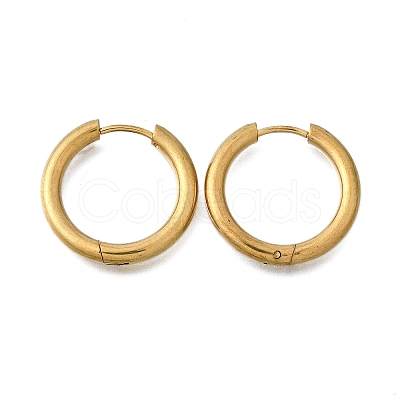 Round 304 Stainless Steel Hoop Earrings EJEW-V005-01G-01-1
