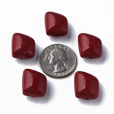Opaque Acrylic Beads MACR-S373-15A-A01-1