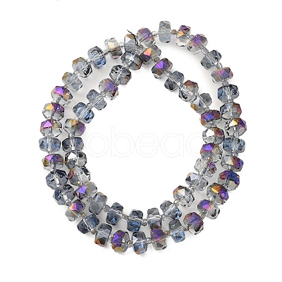 Transparent Electroplate Glass Beads Strands EGLA-P062-01A-HR02-1