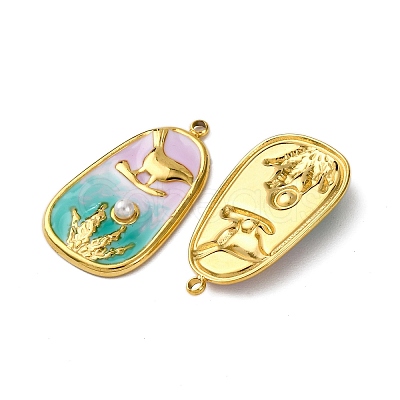304 Stainless Steel Enamel Pendants STAS-L299-22G-01-1