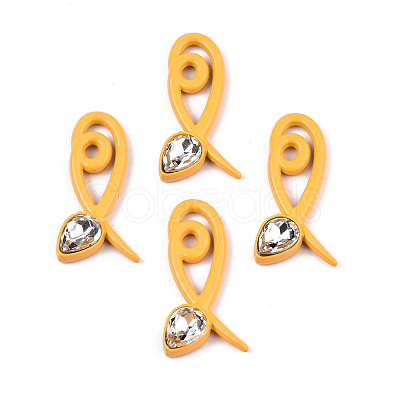 Spray Painted Alloy Pendants PALLOY-S132-227-RS-1