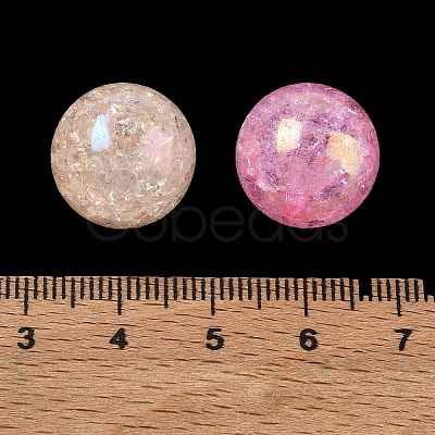 Transparent Crackle Acrylic Beads AC-CBA4496-05E-1
