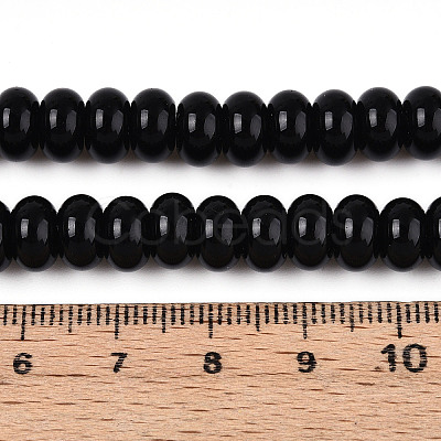 Opaque Solid Color Glass Beads Strands GLAA-ZX008-8mm-18F-1