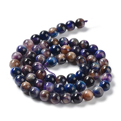 Natural Rainbow Tiger Eye Beads Strands G-NH0002-A01-A03-1