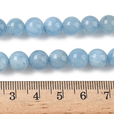 Natural Aquamarine Beads Strands G-D327-C03-8mm-1