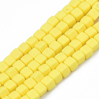 Handmade Polymer Clay Beads Strands X-CLAY-N008-061-07-1