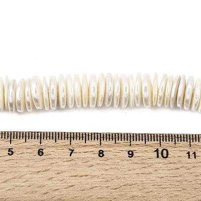 Electroplated Shell Pearl Beads Strands BSHE-B009-E01-2x11mm-1
