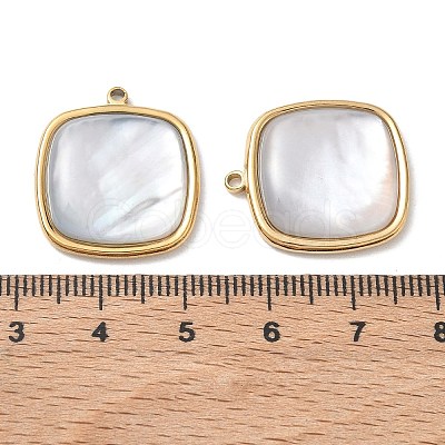 Natural Freshwater Shell Pendants SA-CBA11D7-14A-G-1