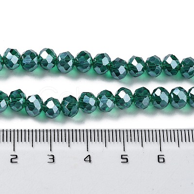 Electroplate Glass Beads Strands EGLA-A034-T6mm-C03-1