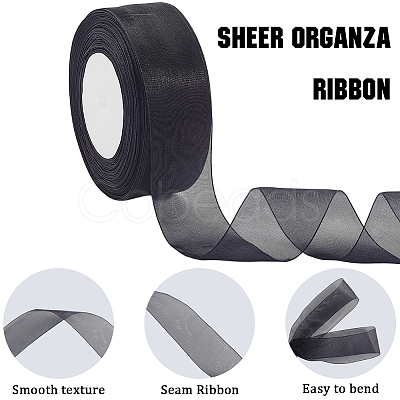 1 Rolls Sheer Organza Ribbon SRIB-CY0001-22B-09-1