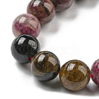 Natural Multicolor Tourmaline Beads strands G-C076-8mm-10-1
