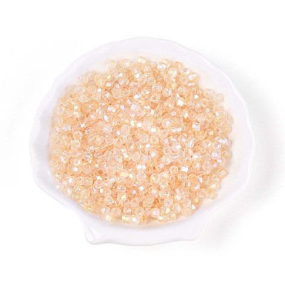Transparent Spray Painted Glass Beads LS-EGLA-N018-4mm-09-1