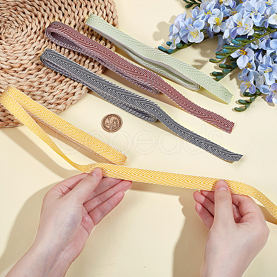 20 Yards 4 Colors Polyester Ribbon OCOR-GA0002-41-1