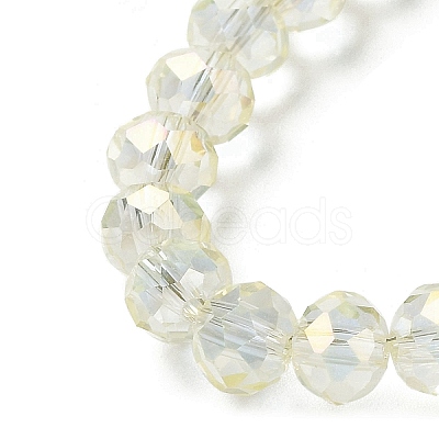 Electroplate Transparent Glass Beads Strands EGLA-A034-T4mm-T16-1