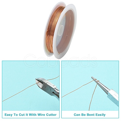 Copper Jewelry Wire CWIR-CW0.5mm-14-1